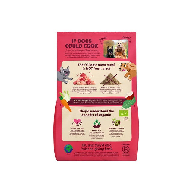 Edgard & Cooper gluten free dry dog food with organic beef and free-range chicken 2.5kg - British product