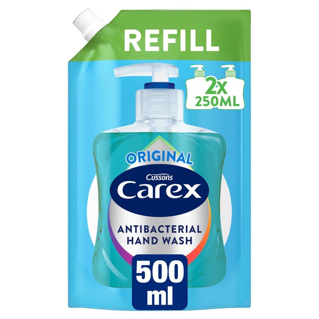 Carex Original Antibacterial Hand Wash Refill 500ml - British product