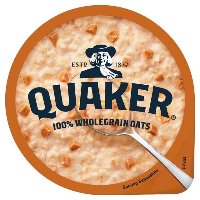 Quaker Heavenly Oats Caramel Fudge Porridge Pot 58g imported from the UK