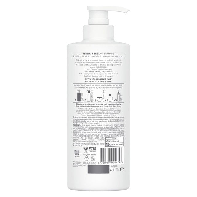 Dove Density and Growth Shampoo for thicker hair (British brand)
