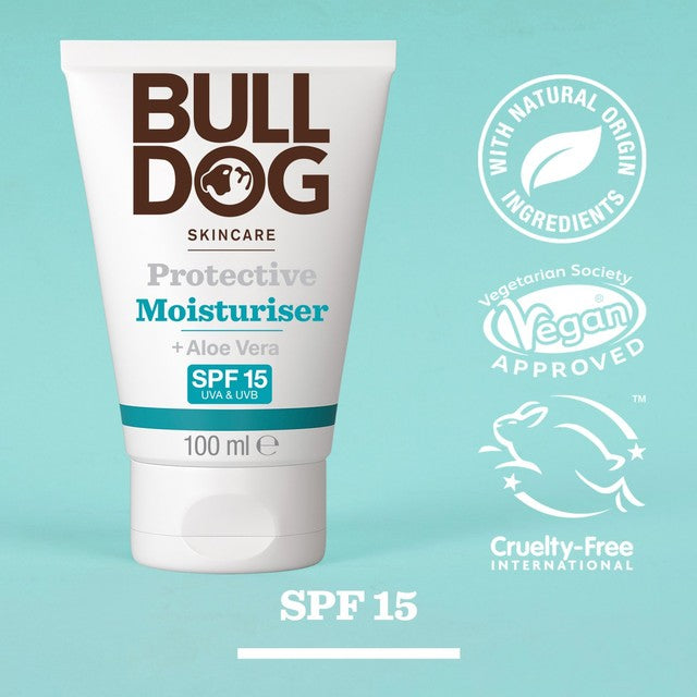 Bulldog SPF15 Moisturiser 100ml, imported from the UK