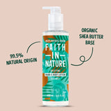 Faith In Nature Coconut hand and body lotion 400ml - British product