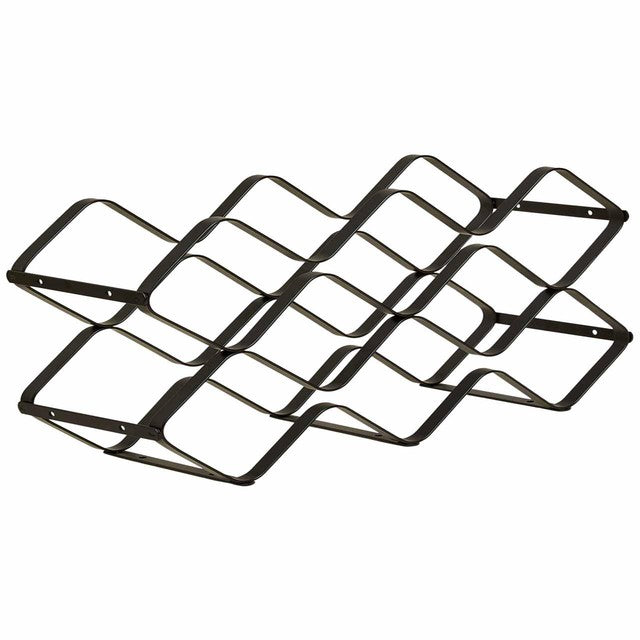 M&S black wire wine rack for 6 bottles, imported from the UK