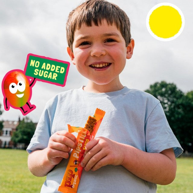 Pip Organic Pipstick Mango organic dried fruit sticks 4x18g, imported from the UK