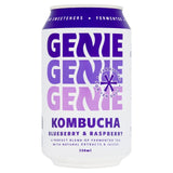 Genie Blueberry & Raspberry Kombucha 330ml, UK version