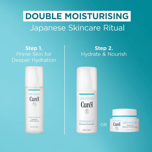 Curel hydrating water essence for dry sensitive skin, imported from the UK