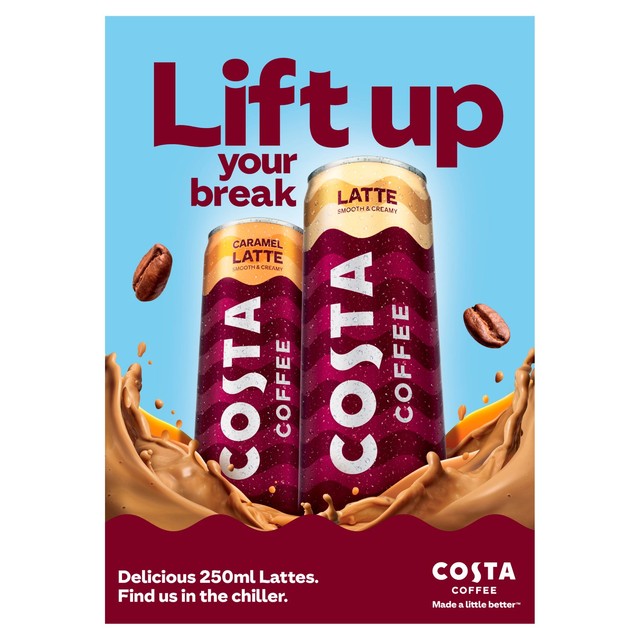Costa Caramel Latte Iced Coffee 4 x 250ml - British product