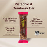 Holland & Barrett TriActive Bar Pistachio & Cranberry 50g (British brand)