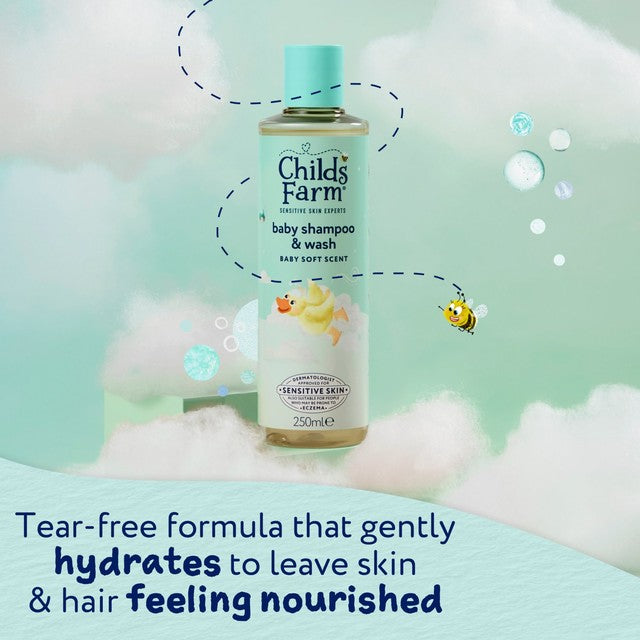 Childs Farm baby shampoo and wash Baby Soft Scent 250ml - British product