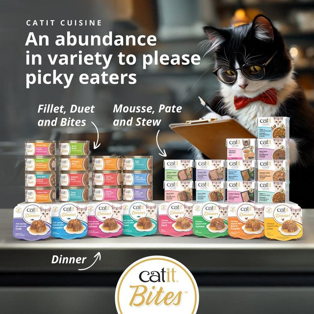 Catit Bites Variety Pack wet cat food, UK version