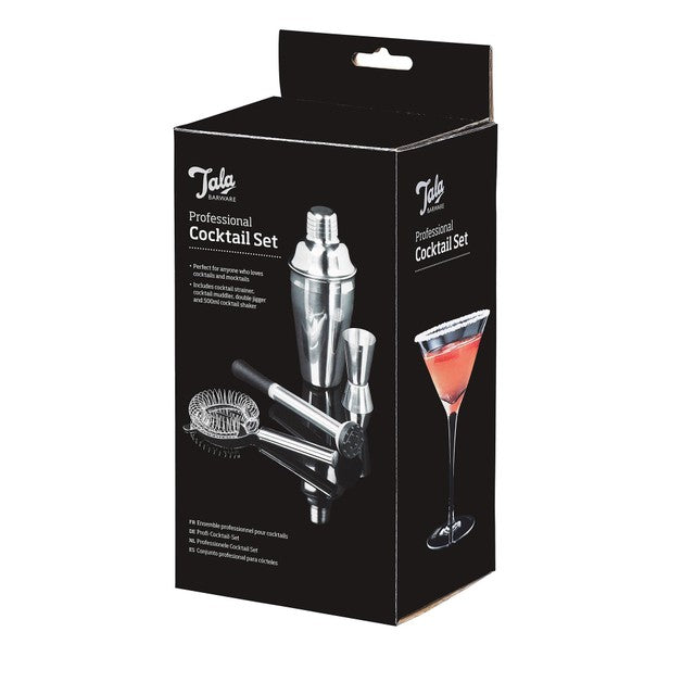 Tala Professional Cocktail Barware Set Stainless Steel (British brand)