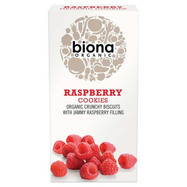 Biona organic raspberry cookies 175g - British product