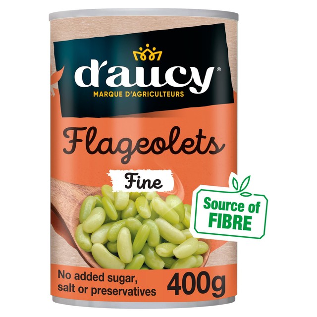 D'aucy canned flageolets 400g - British product