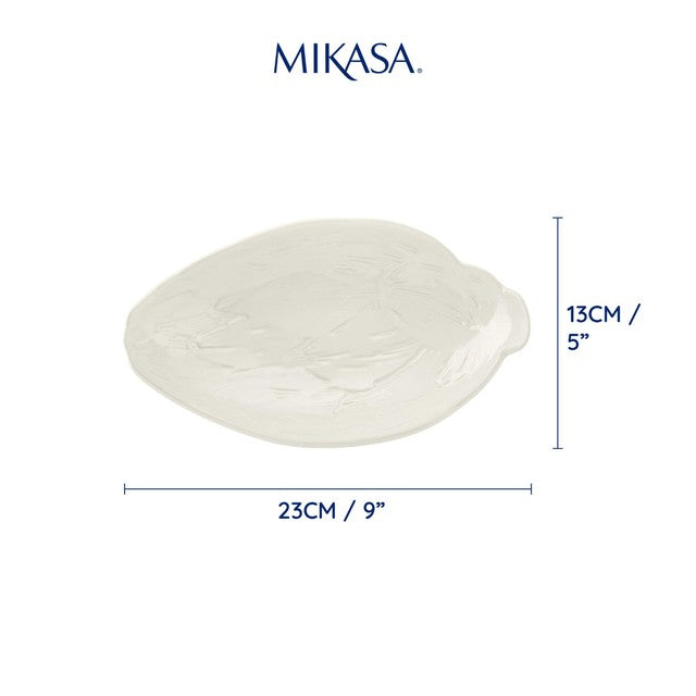 Mikasa artichoke stoneware platter 23cm, imported from the UK