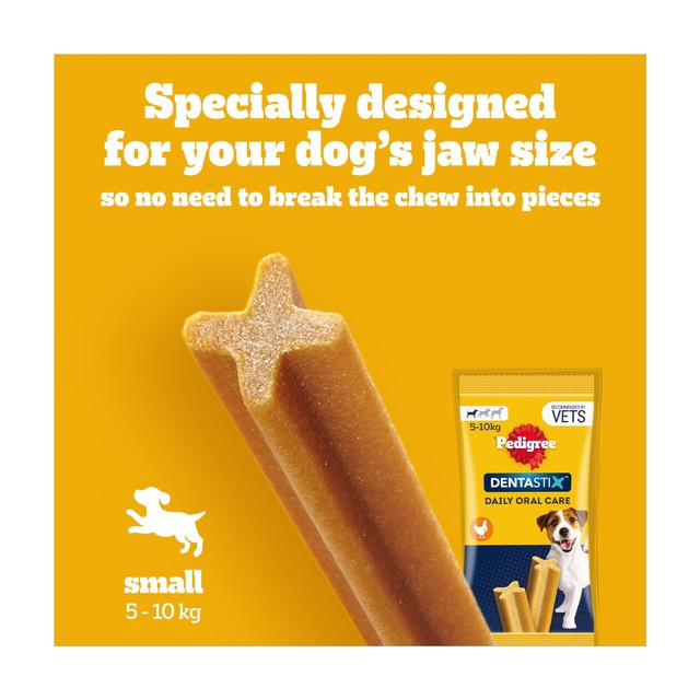Pedigree Dentastix Small Dog Dental Treats 7 Sticks, imported from the UK