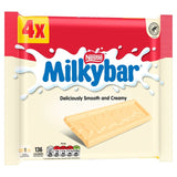 Milkybar white chocolate bars multipack 4x25g, imported from the UK