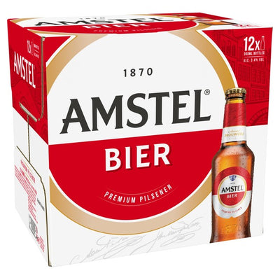 Amstel Lager Bierflaschen 12 x 300ml