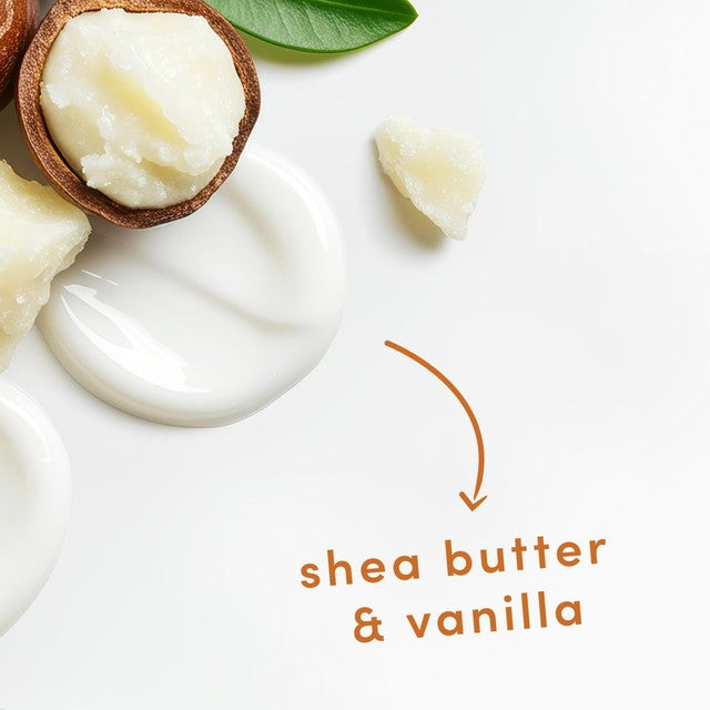 Dove body wash shea butter and vanilla, imported from the UK