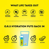 O.R.S lemon electrolyte tablets 24 pack, imported from the UK