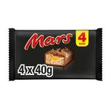 Mars caramel nougat milk chocolate bars multipack 4x40g, imported from the UK