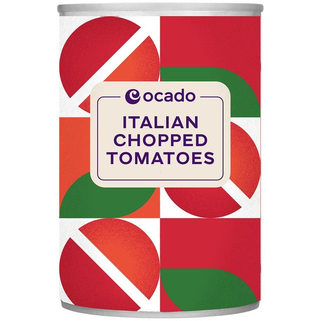 Ocado Italian chopped tomatoes 400g, imported from the UK