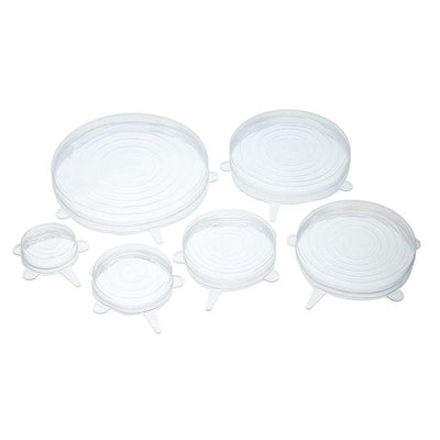 KitchenCraft Silicone Stretchable Lids Food Covers Set of 6