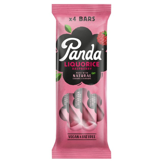 Panda raspberry liquorice bar multipack 128g, imported from the UK