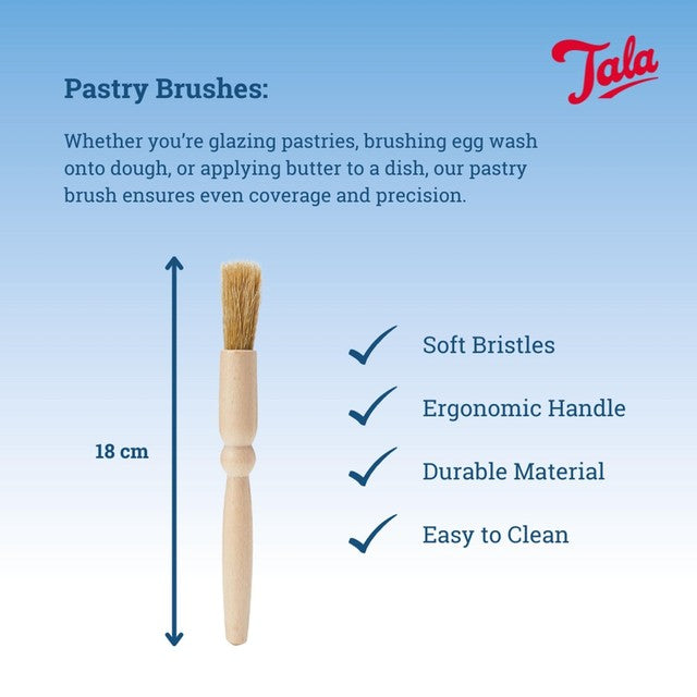 Tala wooden FSC pastry brush 18.5cm (British brand)