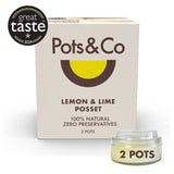 Pots & Co Lemon & Lime Posset twin pack, imported from the UK