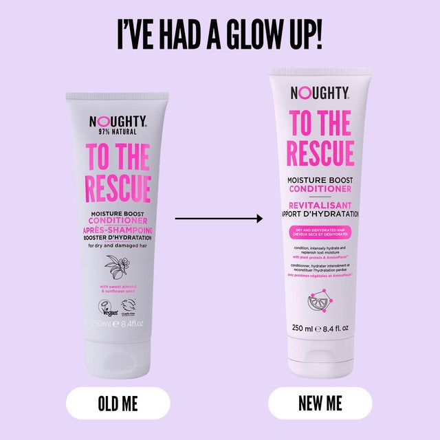 Noughty To The Rescue conditioner 250ml, imported from the UK