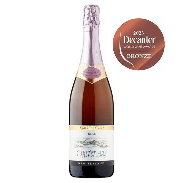 Oyster Bay sparkling cuvee rose wine 75cl, imported from the UK