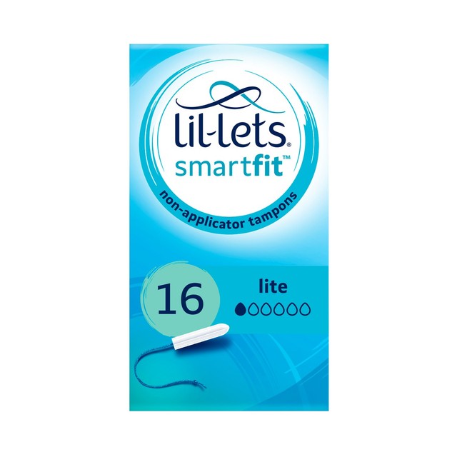 Lil-Lets SmartFit Lite non-applicator tampons 16 pack, UK version