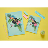 Nuco Tropical Green A5 Wiro Notebook 160 pages, imported from the UK
