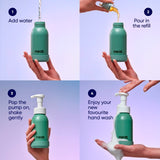 Neat Midnight refillable foaming hand wash bottle - British product