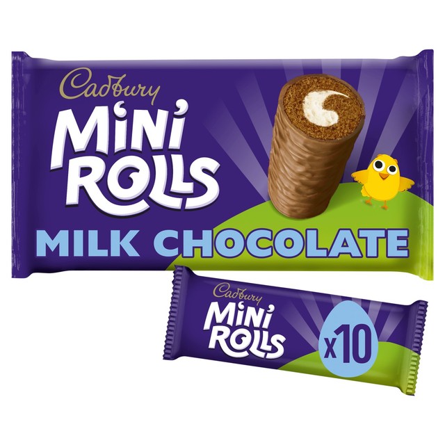 Cadbury Mini Rolls milk chocolate family size - British product