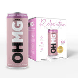 OHMG Raspberry Sparkling Magnesium Water 4 x 330ml, imported from the UK