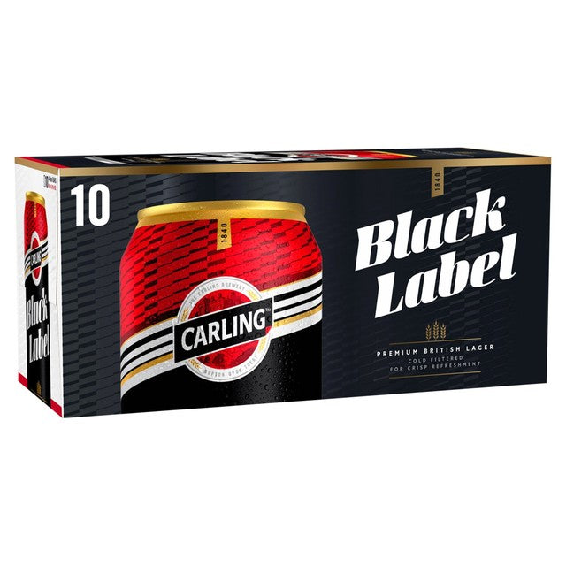 Carling Black Label lager beer cans, UK version