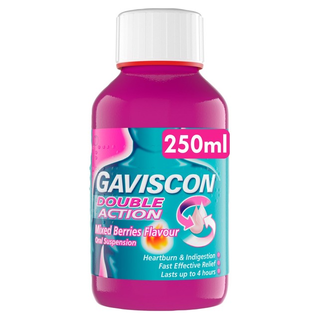 Gaviscon mixed berry oral suspension 250ml, UK version