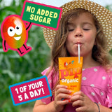 Pip Organic mango, orange & apple juice drink 4 x 180ml cartons, imported from the UK