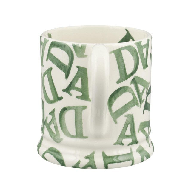 Emma Bridgewater D.A.D Green 1/2 pint mug - British product