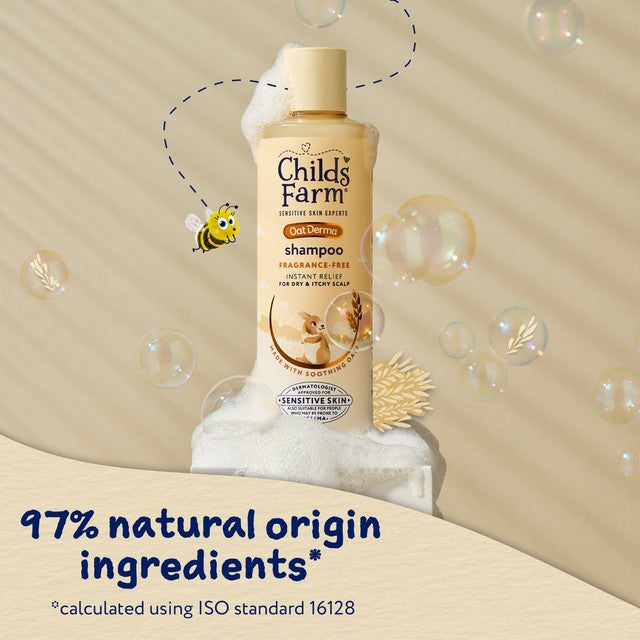 Childs Farm OatDerma children's shampoo Fragrance-Free 250ml - British product