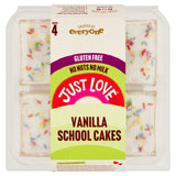Just Love Food gluten free vanilla school cakes 213g, UK version