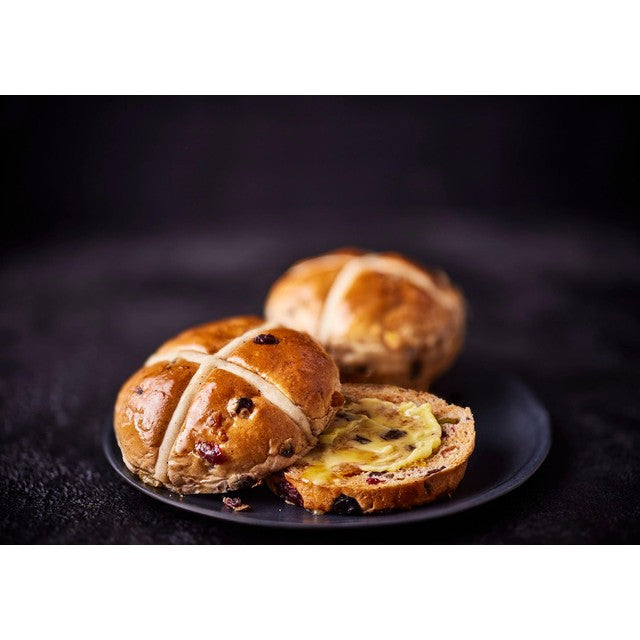 M&S fruited hot cross buns pack of 2, imported from the UK