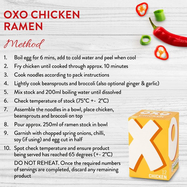 Oxo chicken stock cubes 142g, imported from the UK