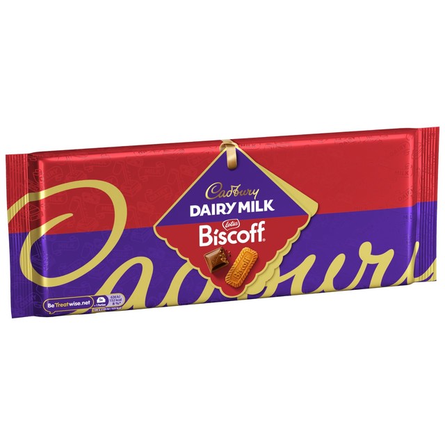 Cadbury Dairy Milk Biscoff chocolate bar 350g - British product