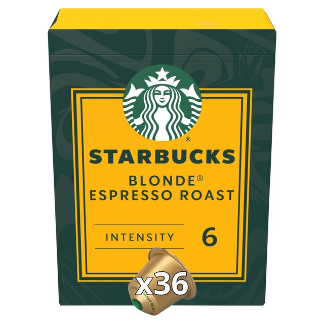 Starbucks Blonde Espresso Roast Nespresso coffee capsules 36 capsules (British brand)