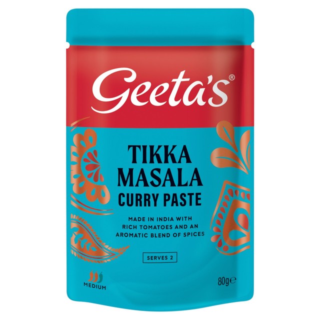 Geeta's Tikka Paste medium curry paste 80g - British product