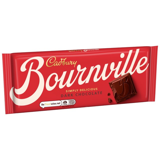 Cadbury Bournville Classic dark chocolate bar 180g - British product
