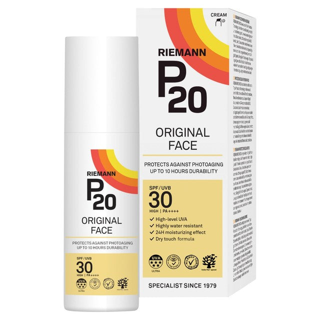 Riemann P20 Face Sun Cream SPF 30 50g, imported from the UK