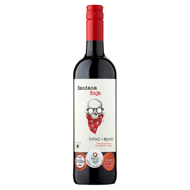 Bandana Roja Bobal-Syrah red wine 75cl - British product